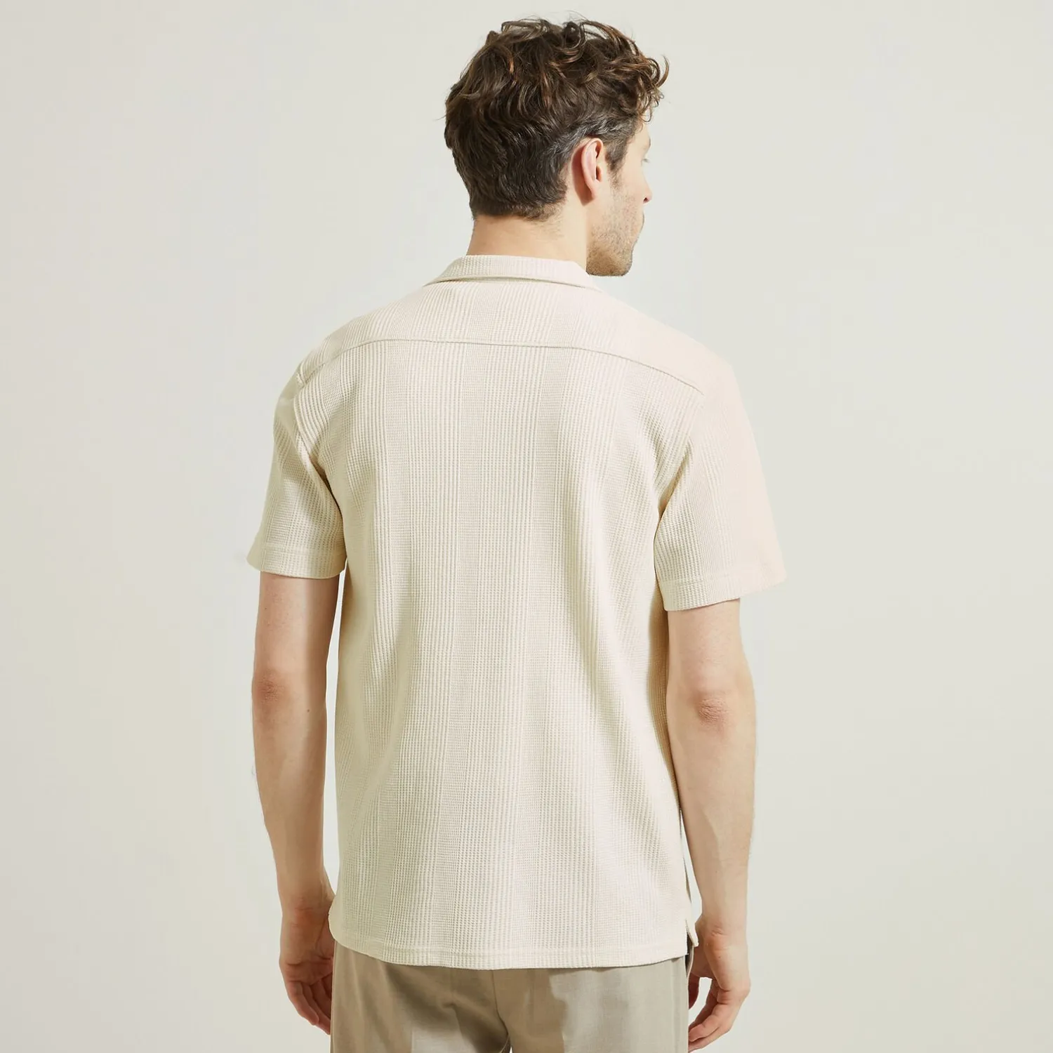 Jules Chemisette en coton matière gaufrée- Smart Casual|Chemise