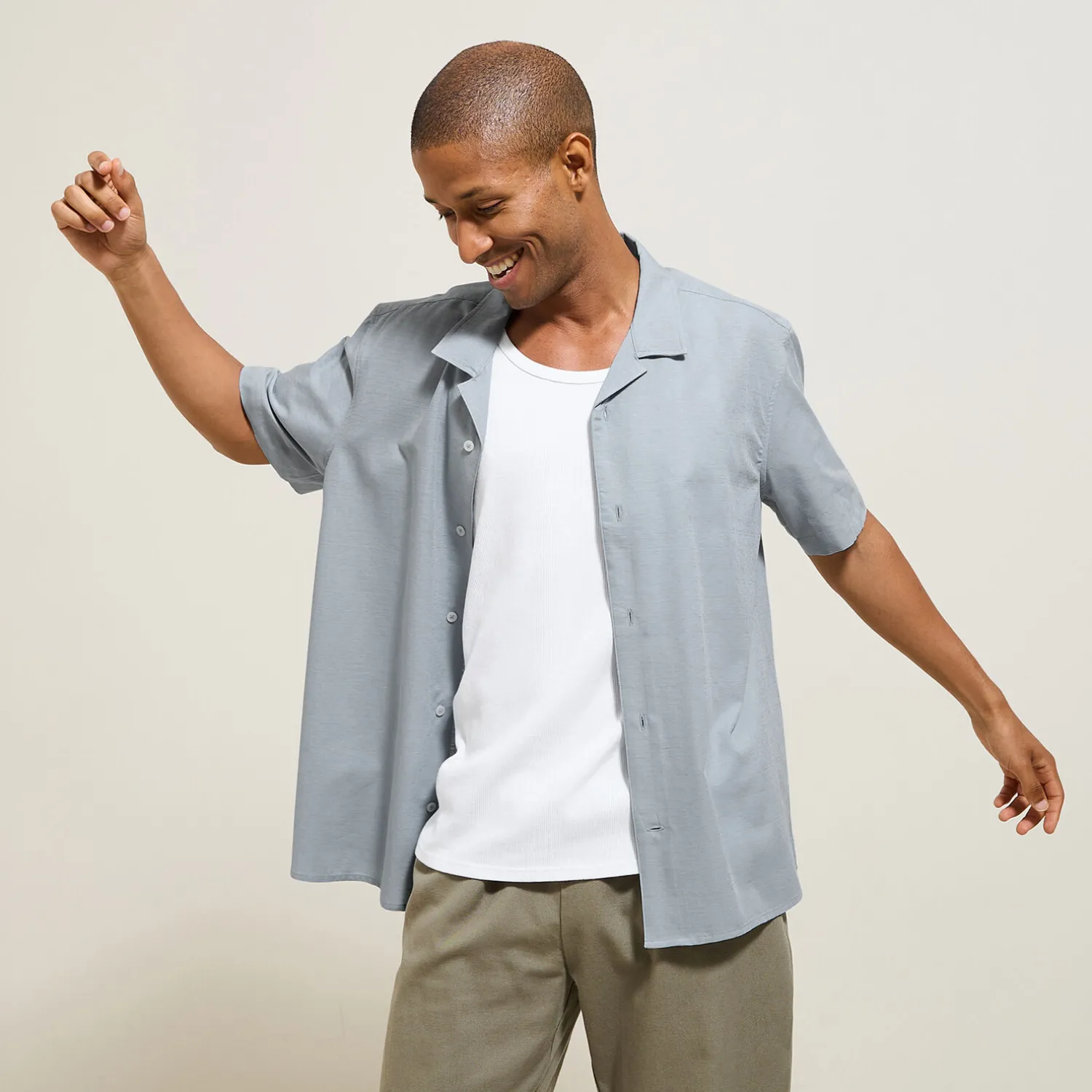 Jules Chemisette en coton matière texturée- Chemise