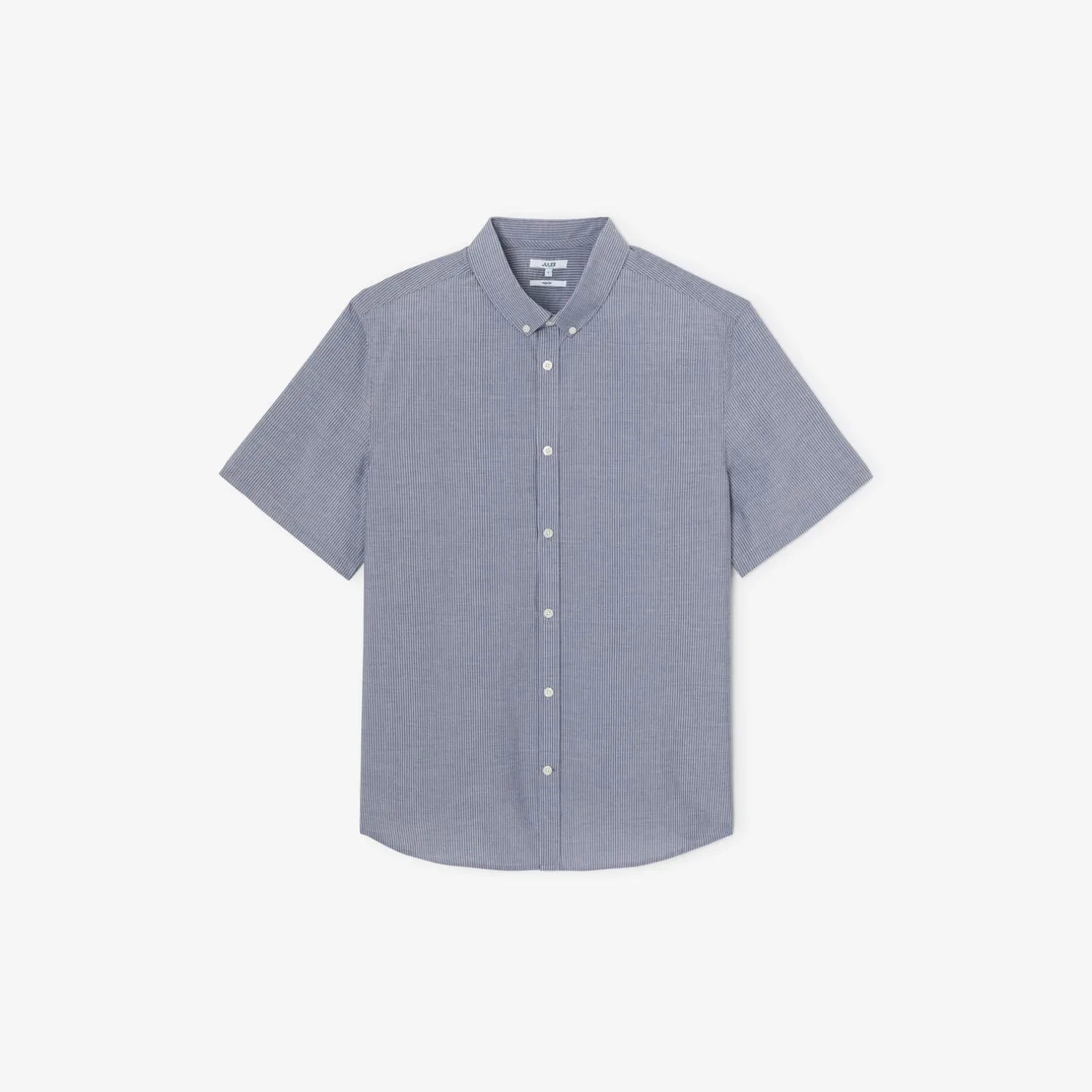 Jules Chemisette en coton rayée col boutonné- Chemise Formelle|Chemise