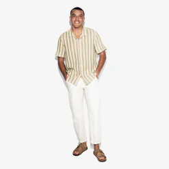 Jules Chemisette en gaze de coton rayée- Chemise