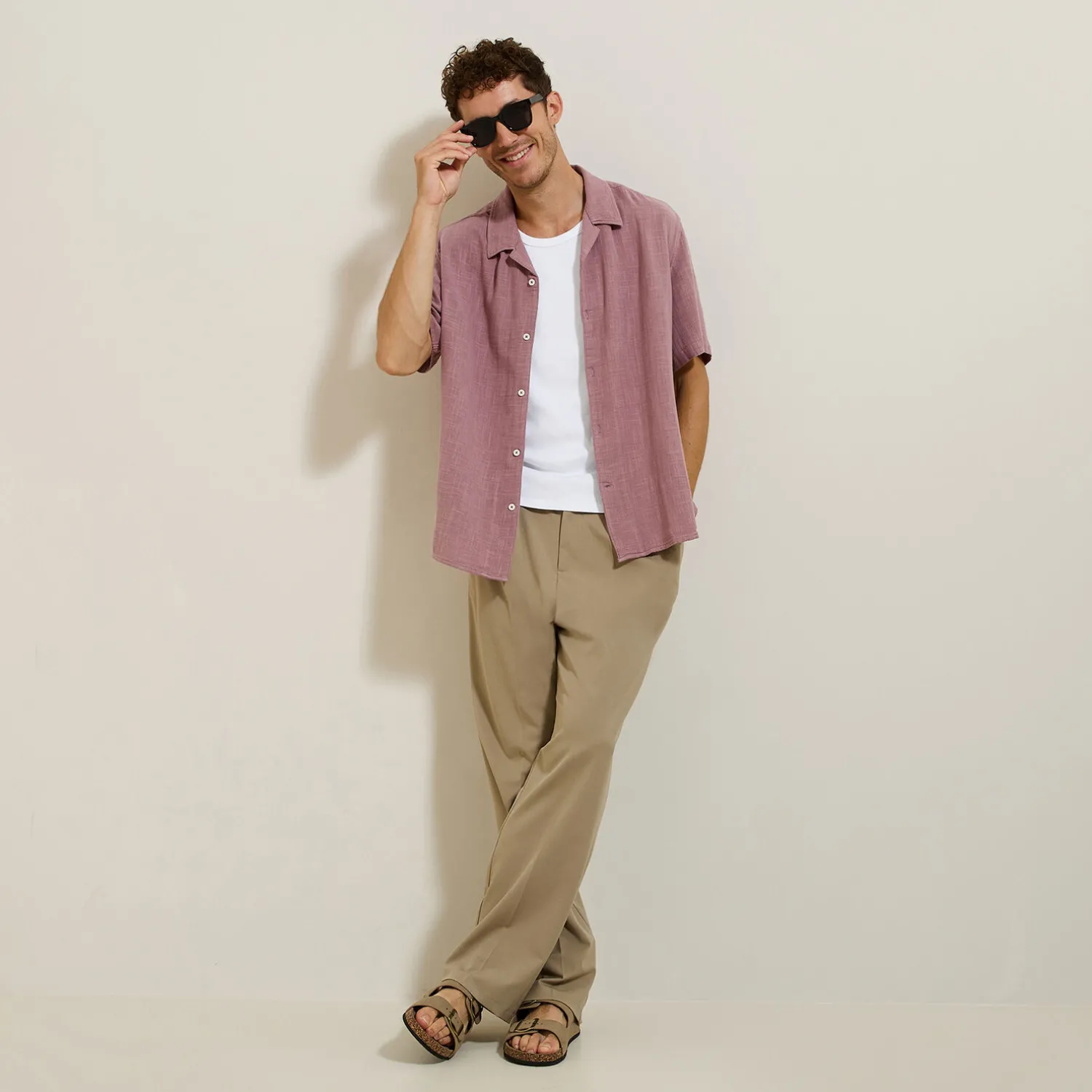 Jules Chemisette en gaze de coton texturée- Chemise