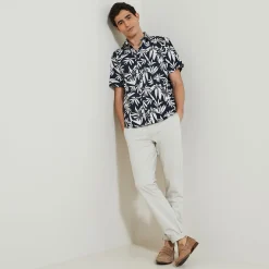 Jules Chemisette hawaïenne regular à fleurs en coton- Chemise