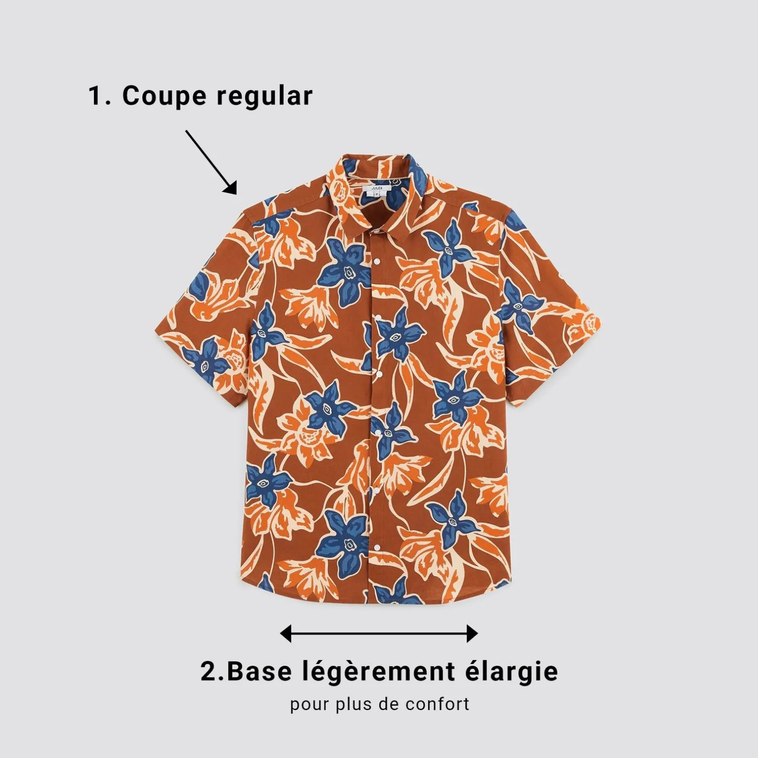 Jules Chemisette pour personne à mobilité réduite- Chemise