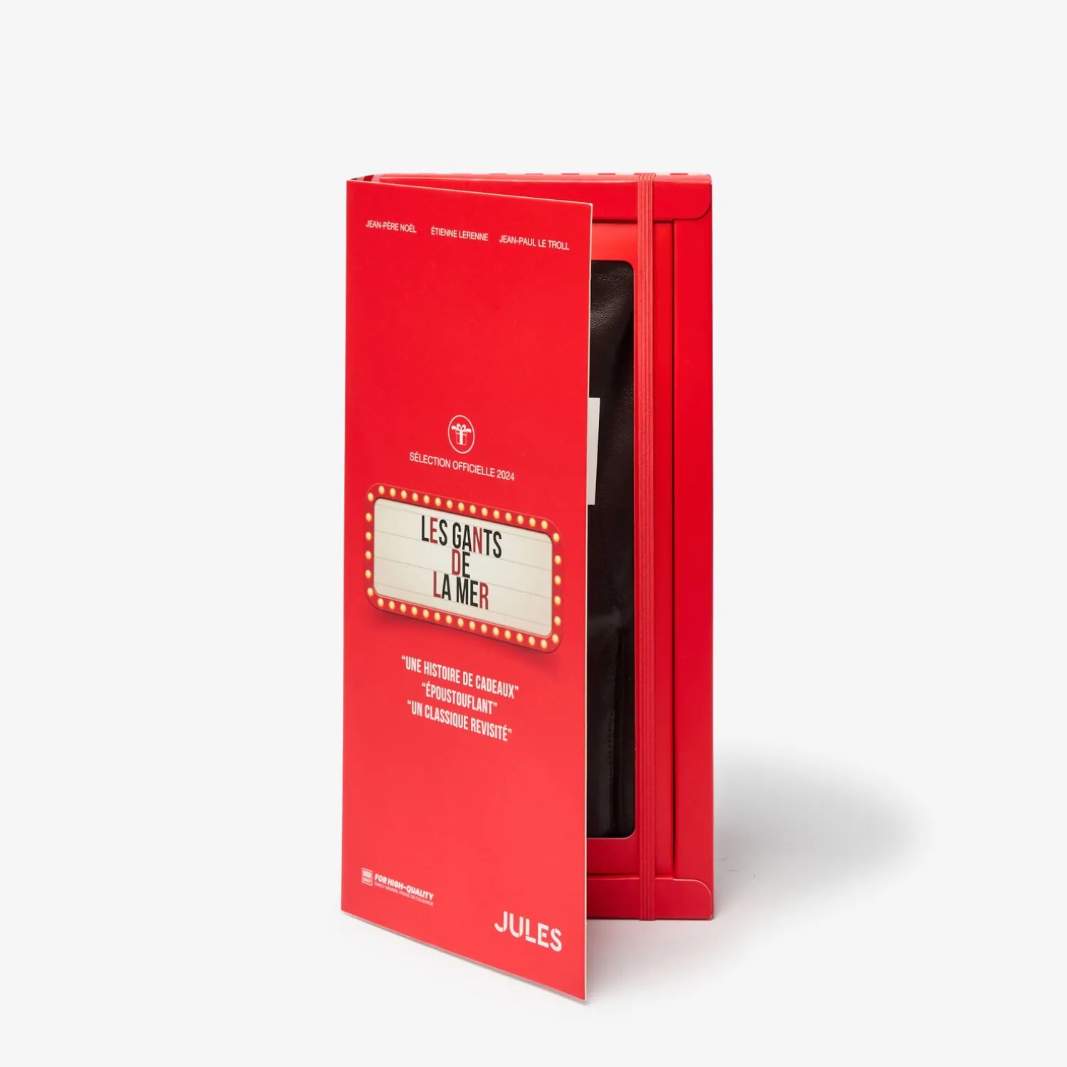 Jules Coffret gants tactiles en cuir- Écharpe, Bonnet & Gants