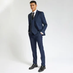 Jules Costume 3 pièces slim bi-ton - Bleu- Ensemble De Costume