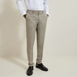 Jules Costume 3 pièces slim contenant du lin - Beige- Collection Mariage|Ensemble De Costume