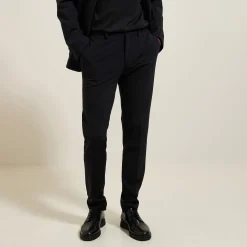 Jules Costume 2 pièces slim en maille - Noir- Ensemble De Costume