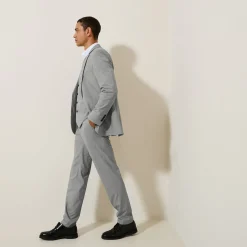 Jules Costume 3 pièces slim pied de puce - Gris- Ensemble De Costume