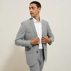 Jules Costume 3 pièces slim pied de puce - Gris- Ensemble De Costume