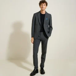 Jules Costume 2 pièces slim rayé - Gris- Ensemble De Costume