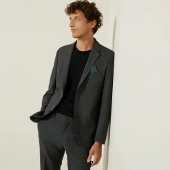 Jules Costume 2 pièces slim rayé - Gris- Ensemble De Costume