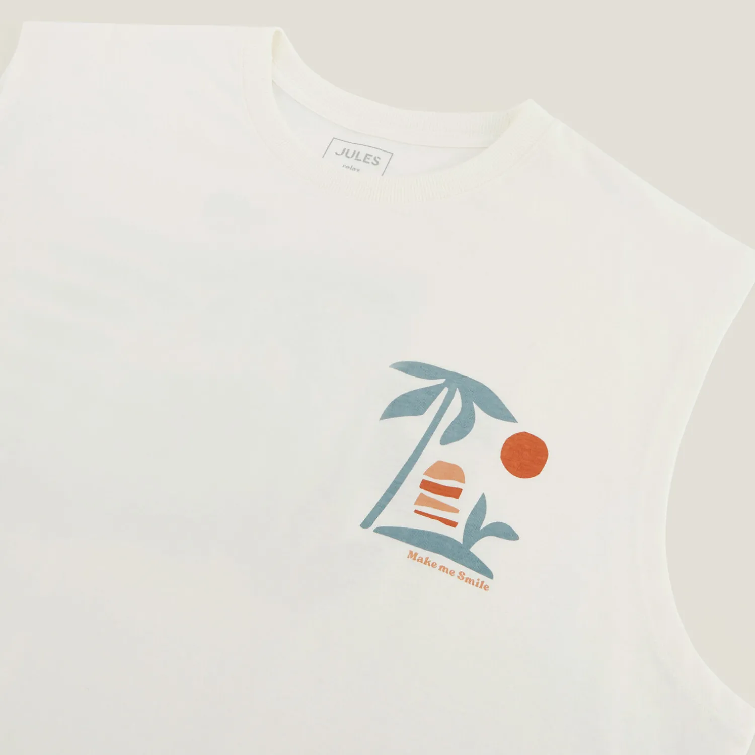 Jules Débardeur relax imprimé devant et dos- T-shirt