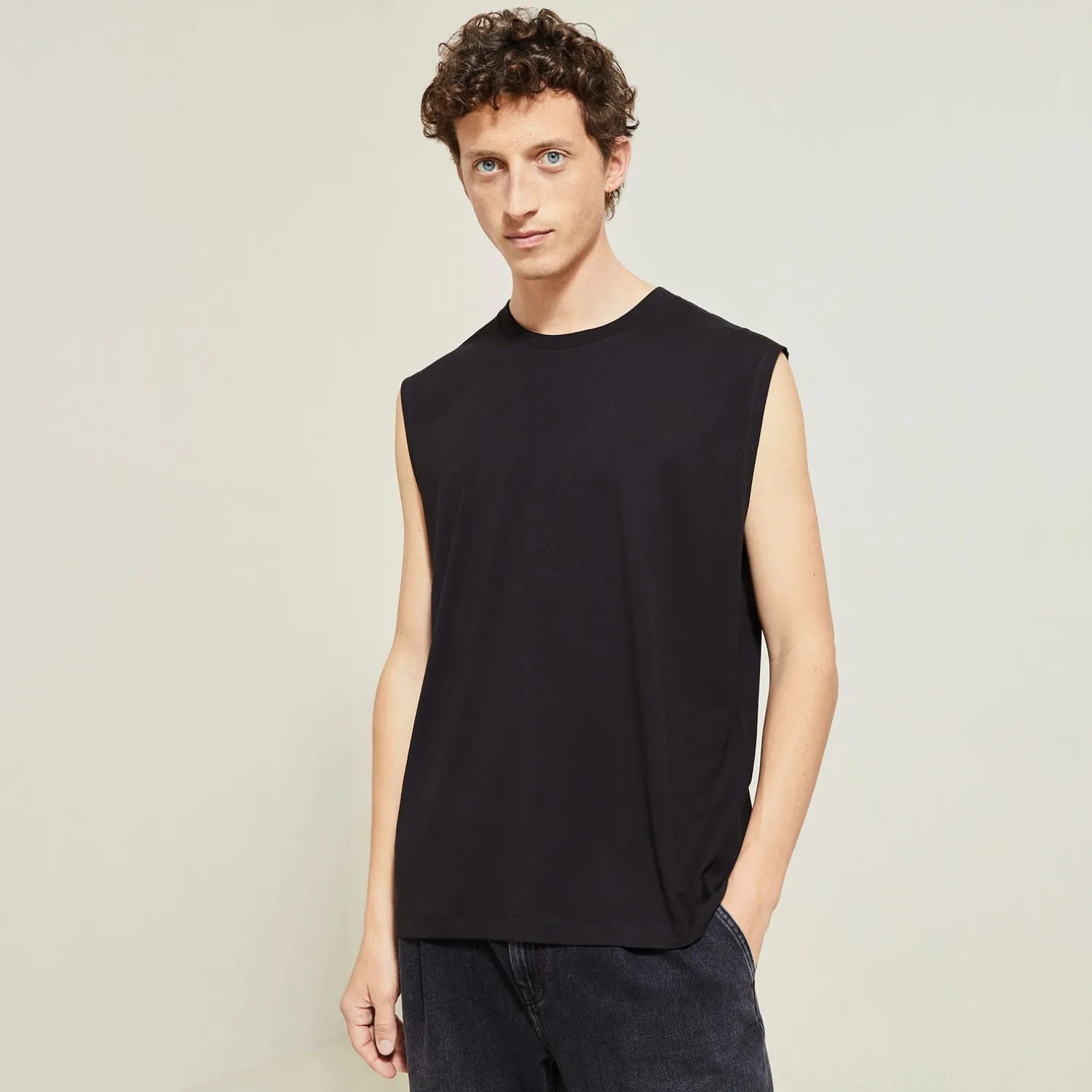 Jules Débardeur uni en coton- T-shirt