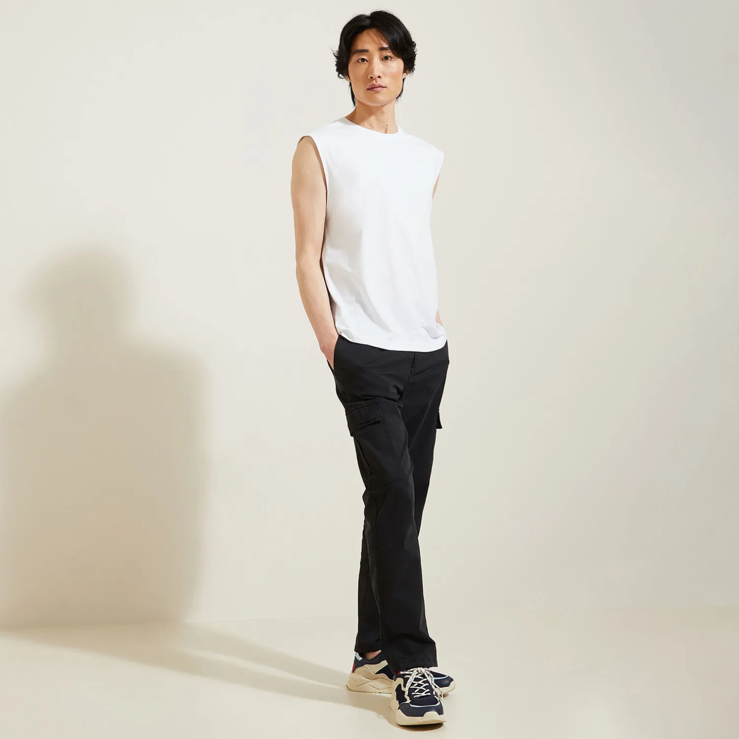 Jules Débardeur uni en coton- T-shirt