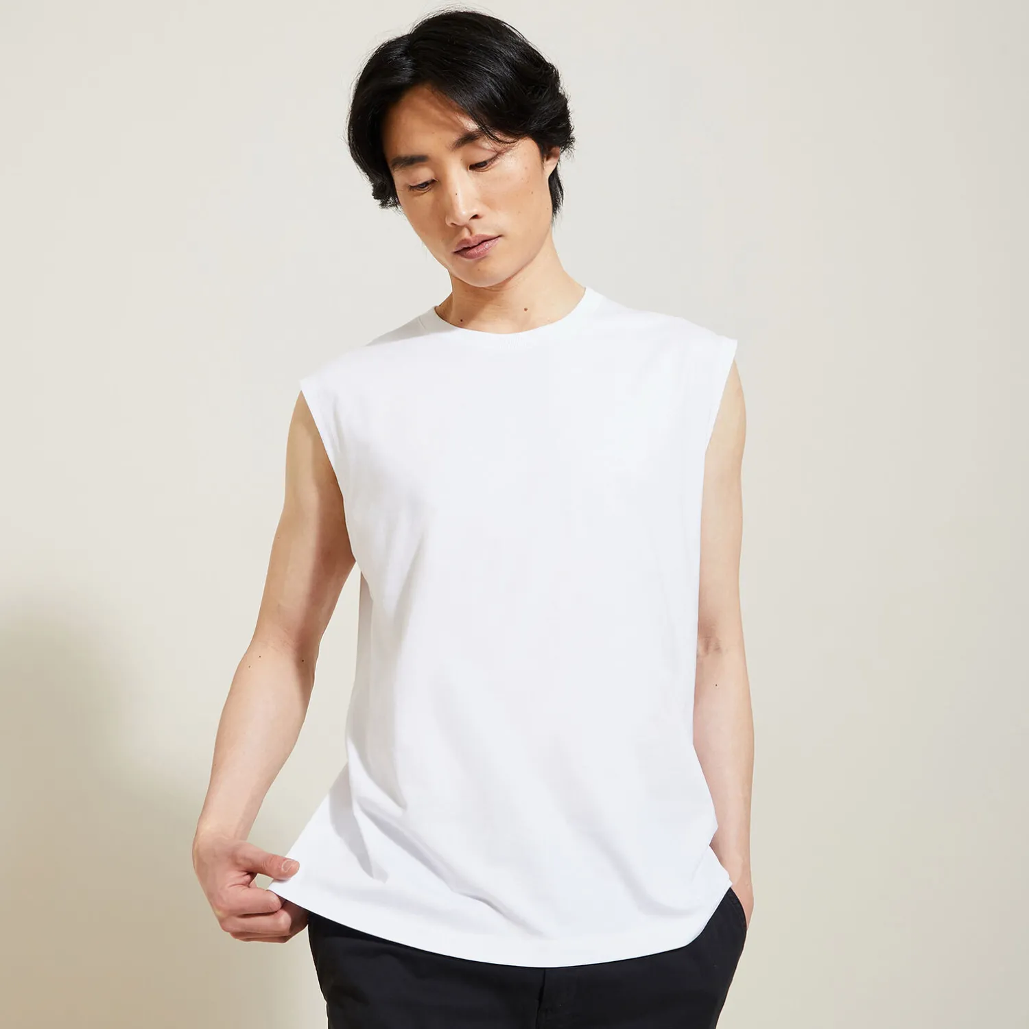 Jules Débardeur uni en coton- T-shirt