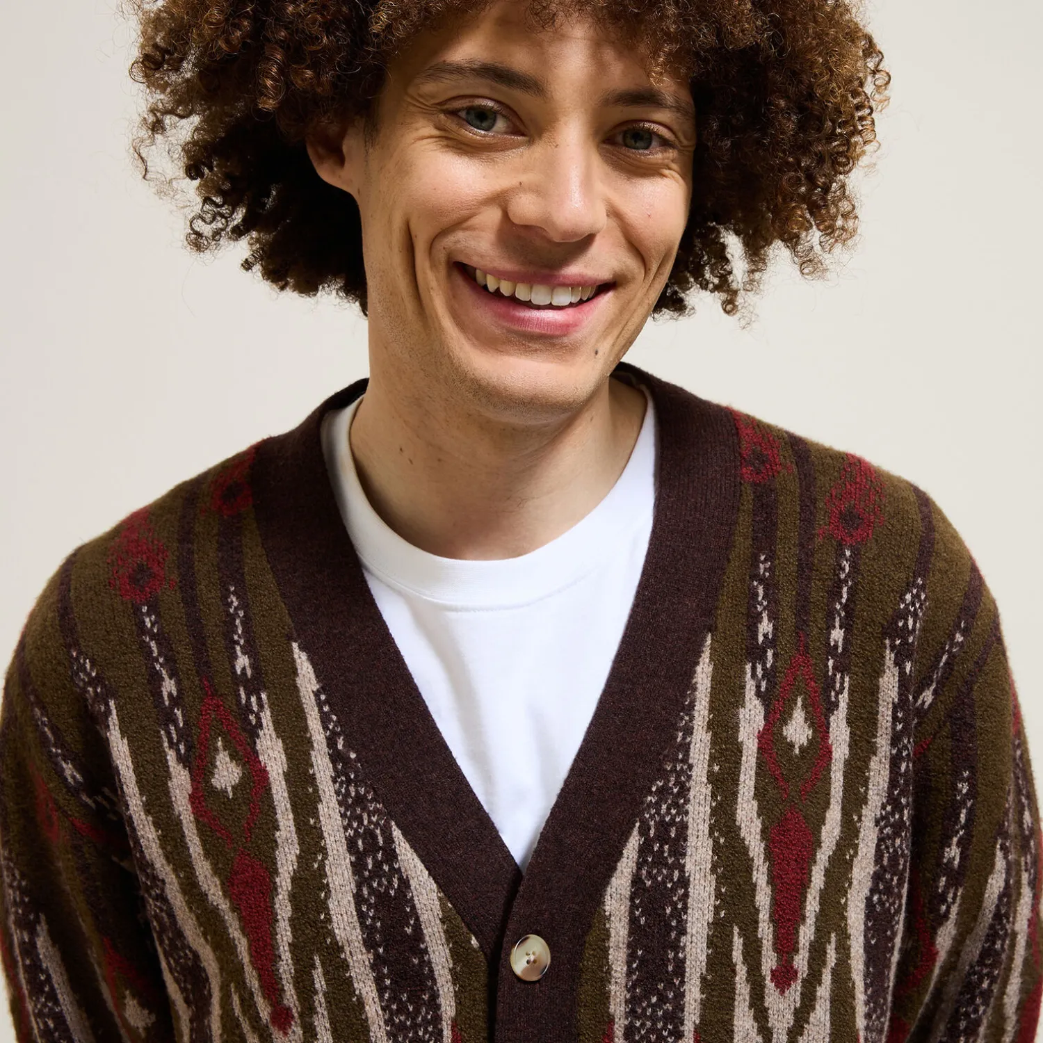 Jules Gilet cardigan jacquard- Gilet|Pull