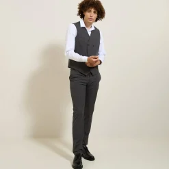 Jules Gilet de costume à carreaux- Gilet De Costume