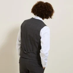 Jules Gilet de costume à carreaux- Gilet De Costume