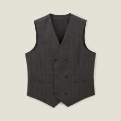 Jules Gilet de costume à carreaux- Gilet De Costume