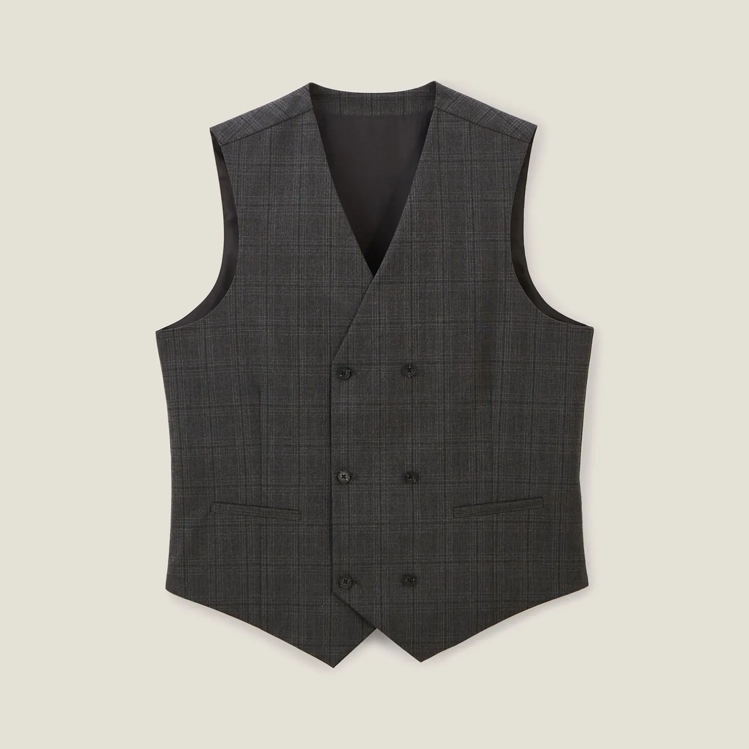 Jules Gilet de costume à carreaux- Gilet De Costume