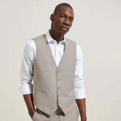Jules Gilet de costume contenant du lin slim- Collection Mariage|Costume Lin