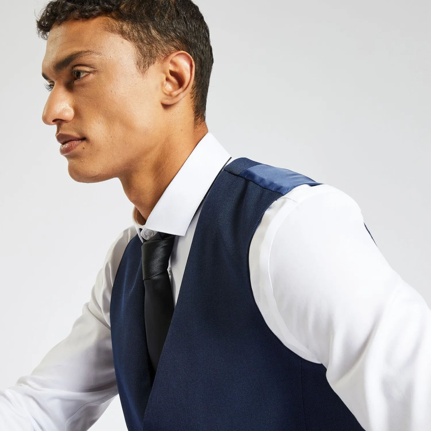 Jules Gilet de costume slim bi-ton- Smart Casual|Gilet De Costume