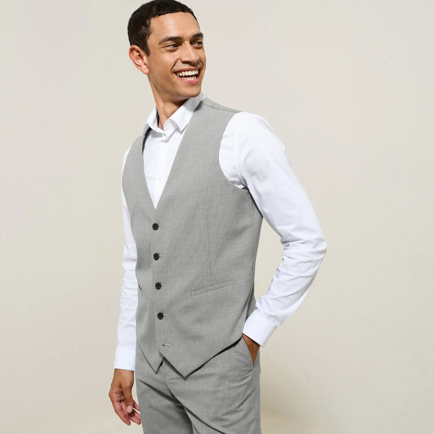 Jules Gilet de costume slim pied de puce- Gilet De Costume