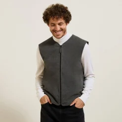 Jules Gilet sans manche en flanelle- Gilet De Costume