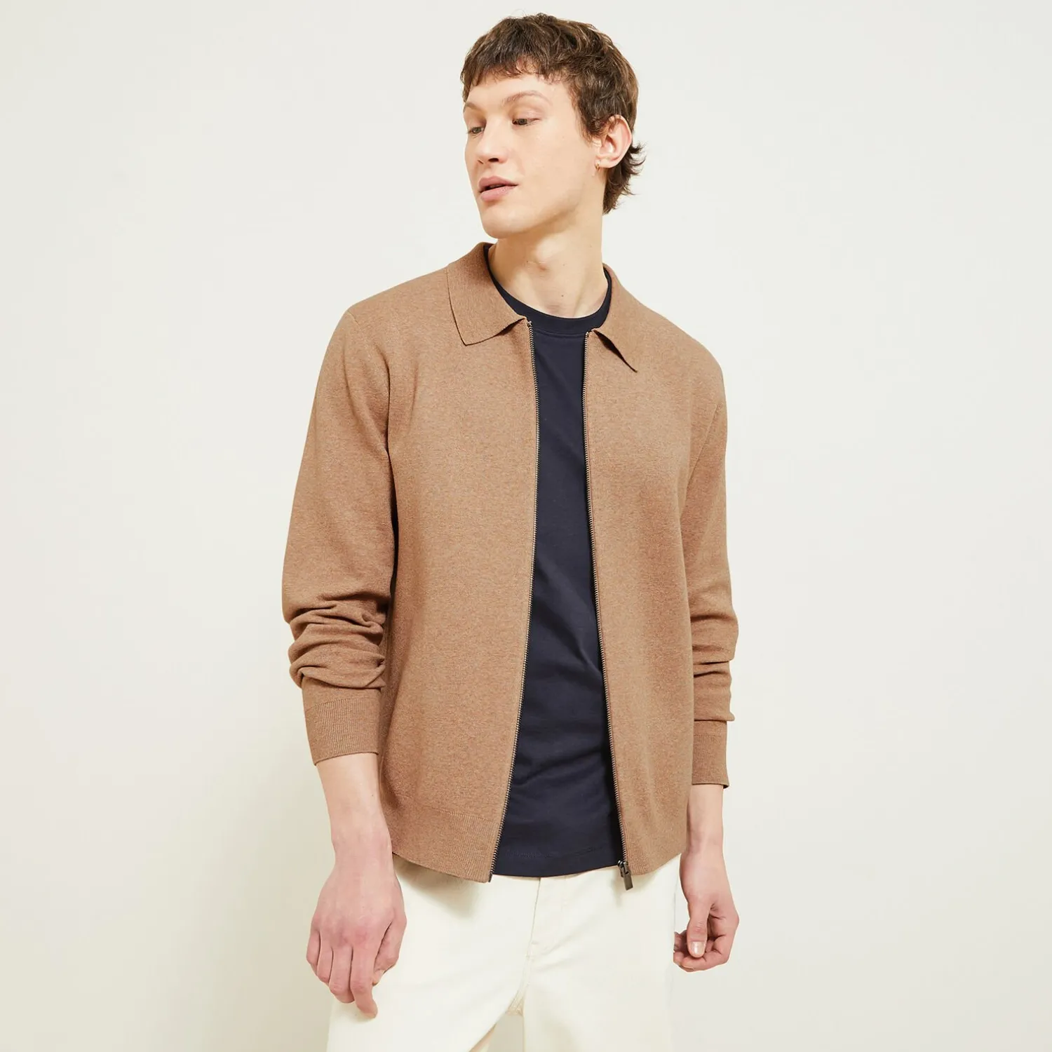 Jules Gilet zippé col chemise- Gilet|Pull