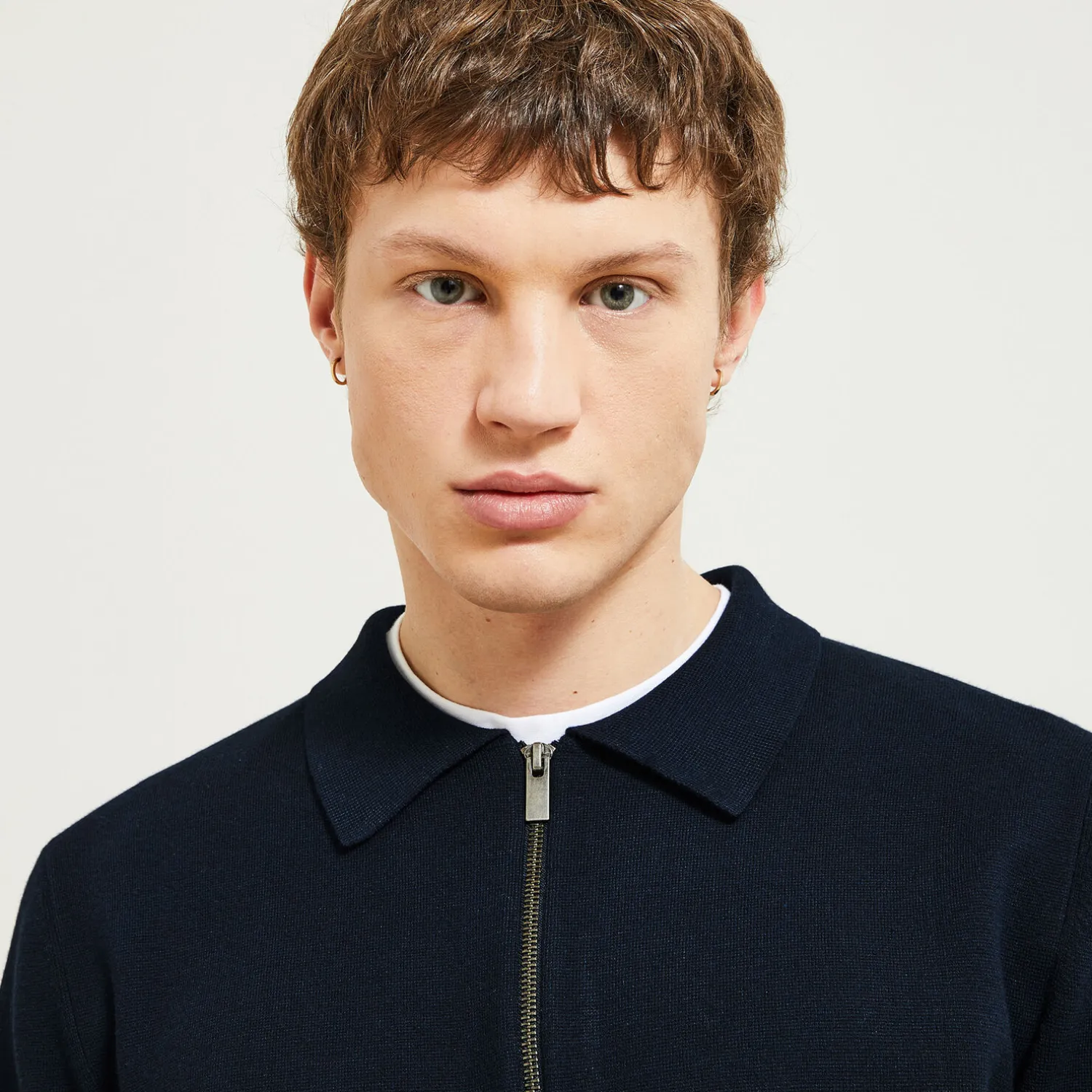 Jules Gilet zippé col chemise- Gilet|Pull