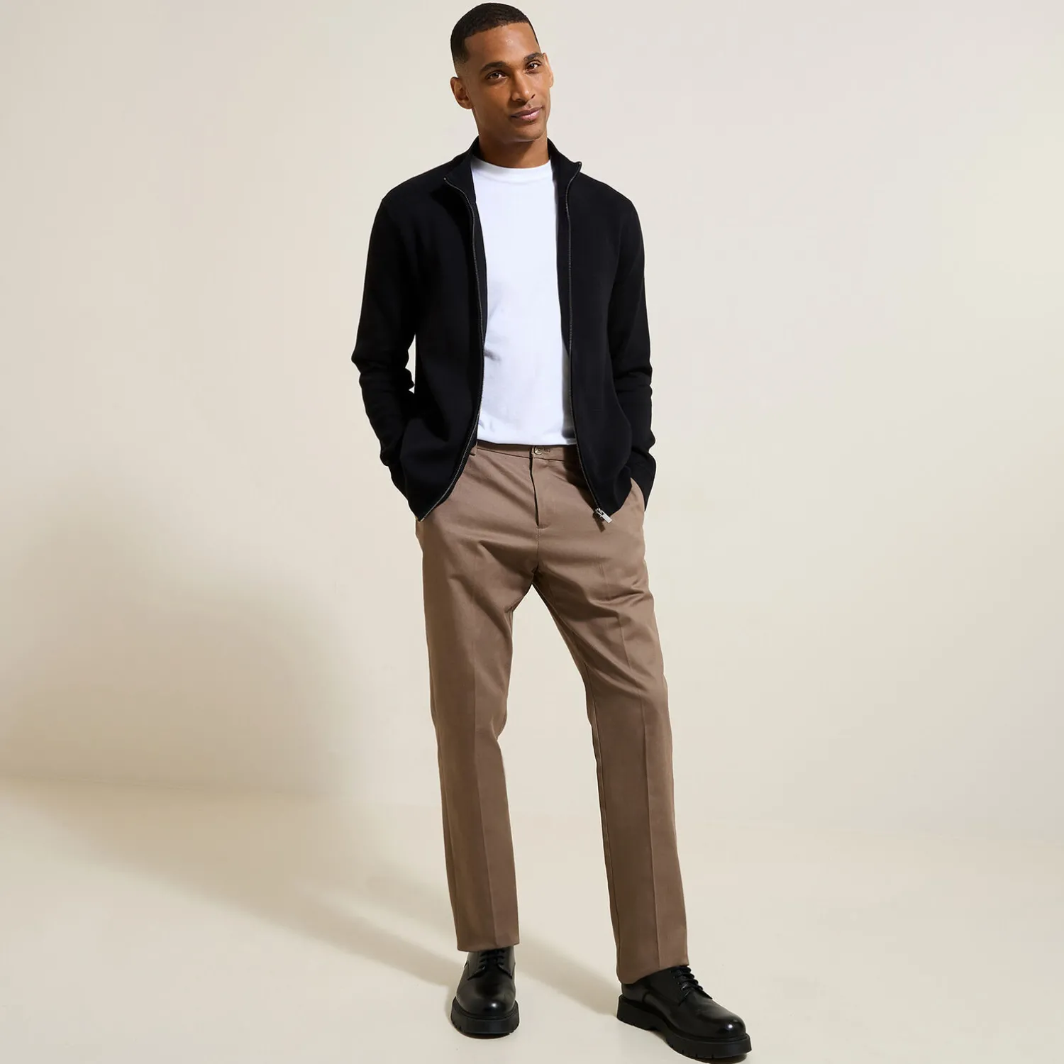 Jules Gilet zippé col montant- Pull|Gilet