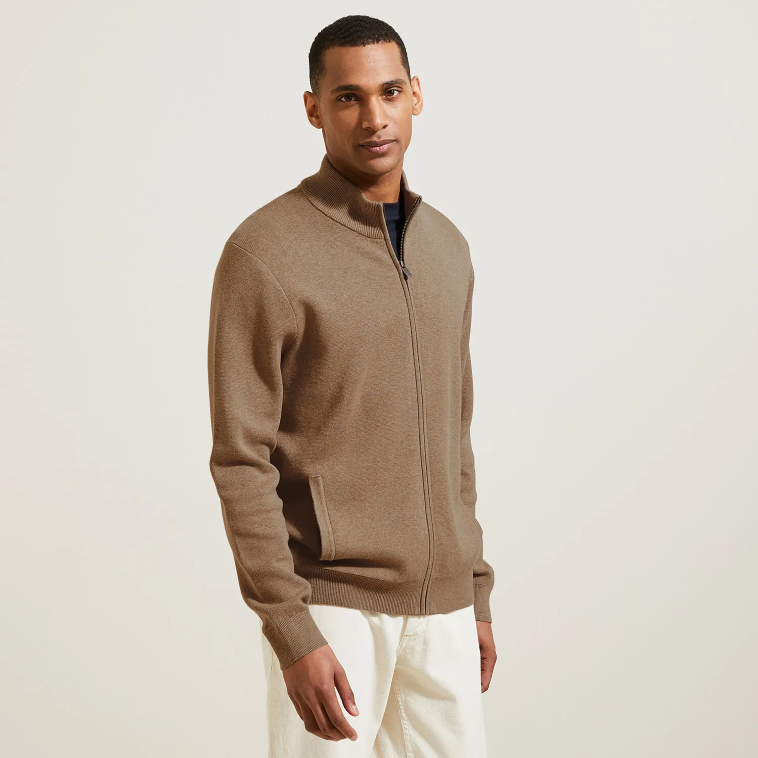 Jules Gilet zippé col montant- Gilet|Pull