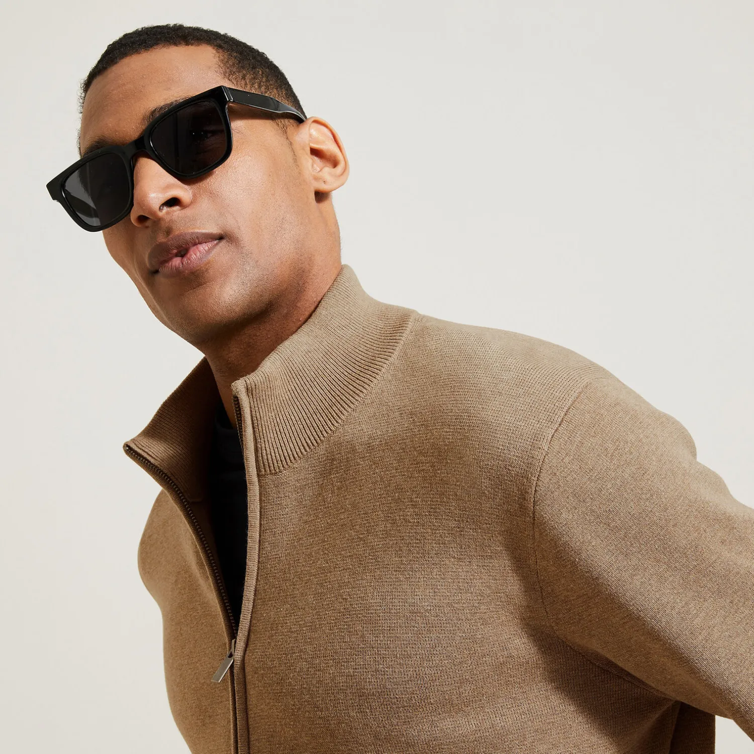 Jules Gilet zippé col montant- Gilet|Pull