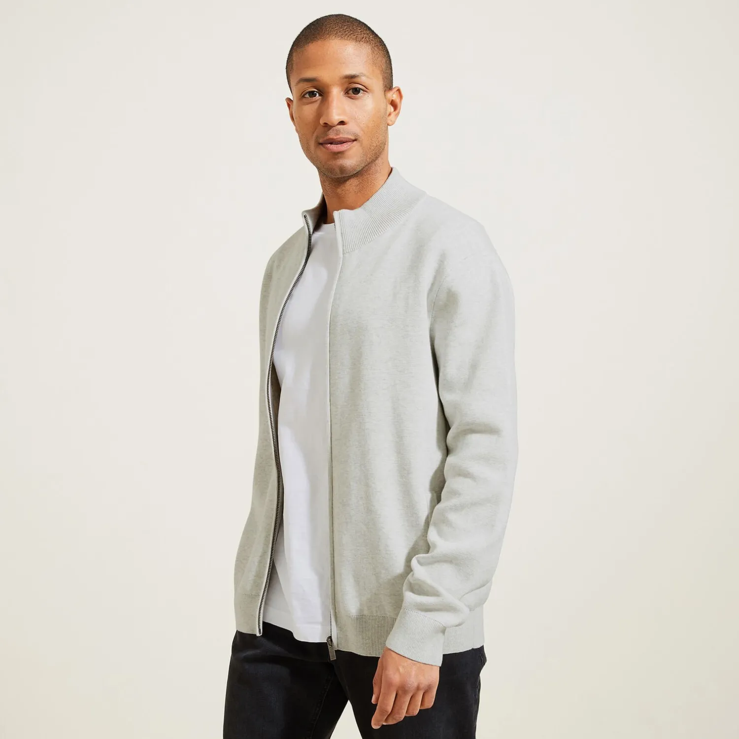 Jules Gilet zippé col montant- Gilet|Pull