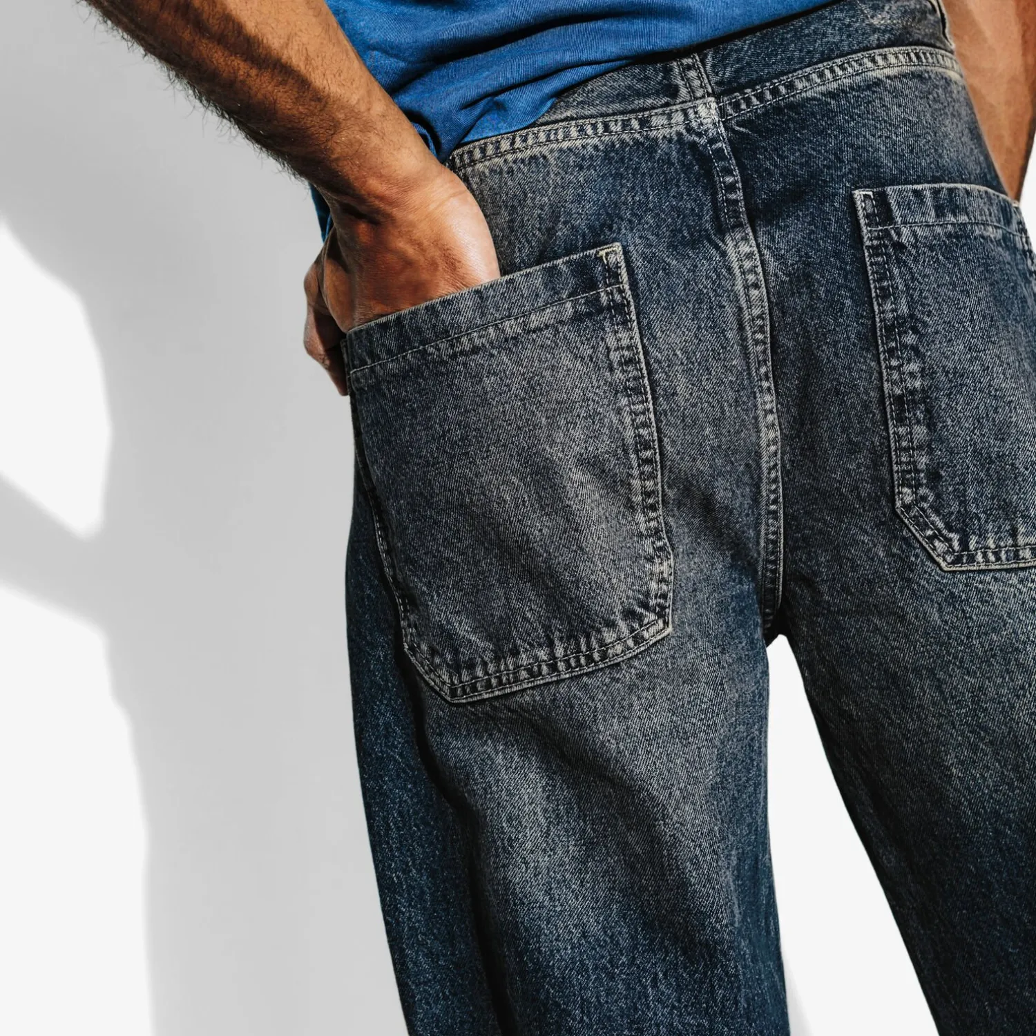 Jules Jean baggy dark stone noirci- Jeans|Tous Nos Jeans