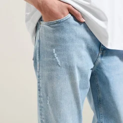 Jules Jean straight 3 longueurs délavé- Jeans Straight|Jeans