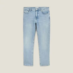 Jules Jean straight 3 longueurs délavé- Jeans Straight|Jeans