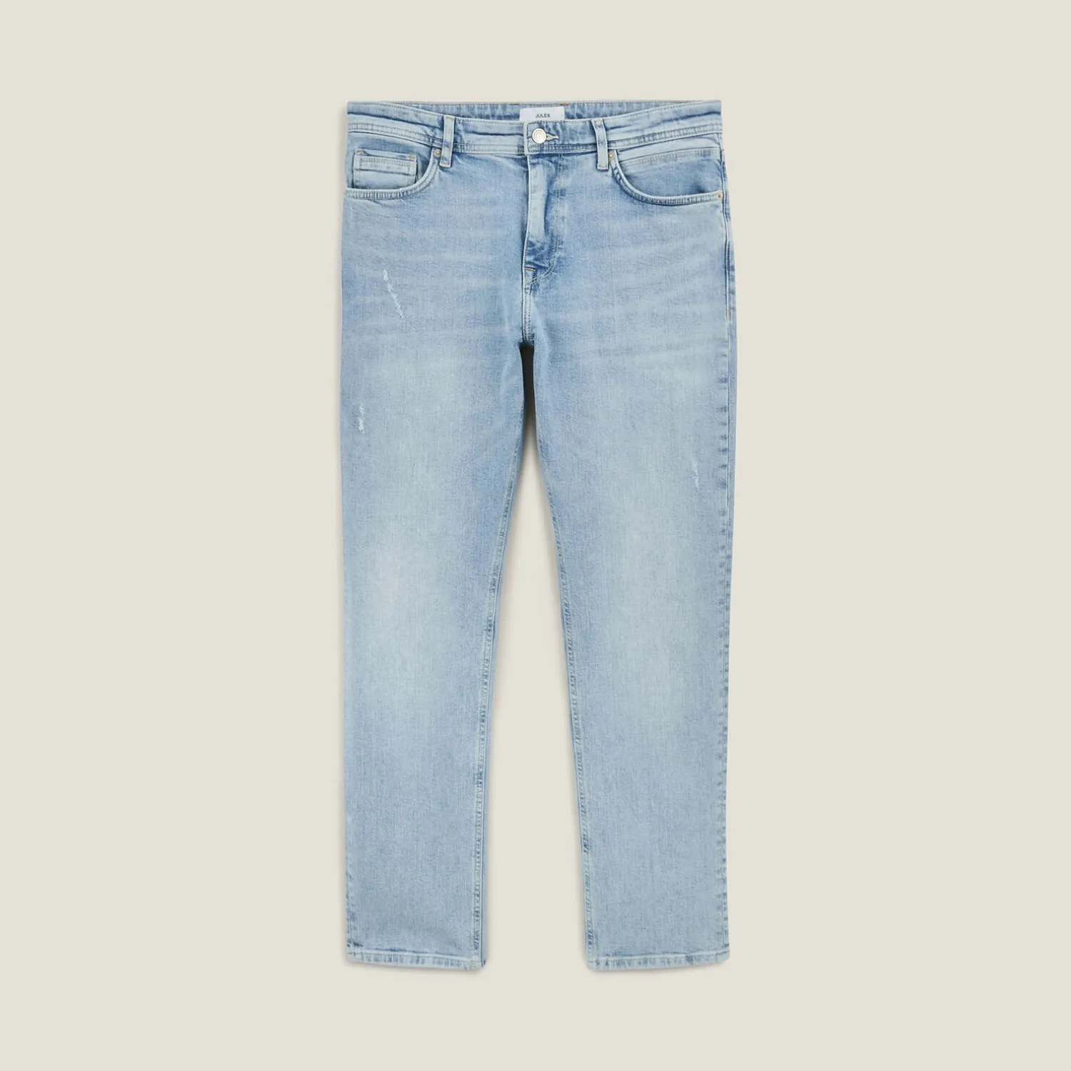 Jules Jean straight 3 longueurs délavé- Jeans Straight|Jeans