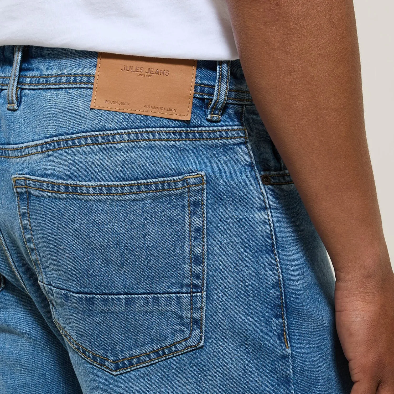 Jules Jean tapered slim 3 longueurs- Jeans Tapered|Jeans Slim