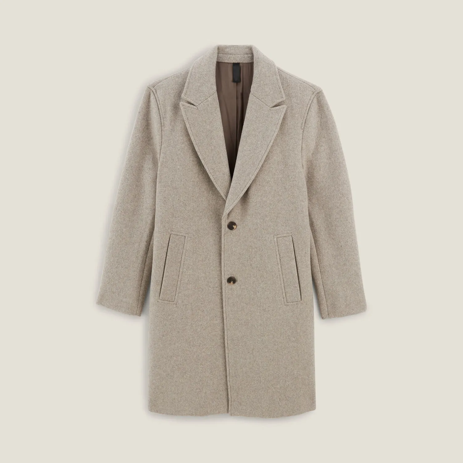 Jules Manteau long chevron col tailleur- Manteau & Blouson