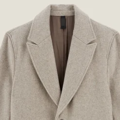 Jules Manteau long chevron col tailleur- Manteau & Blouson