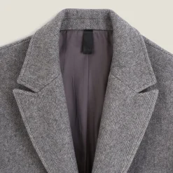 Jules Manteau long chevron col tailleur- Manteau & Blouson