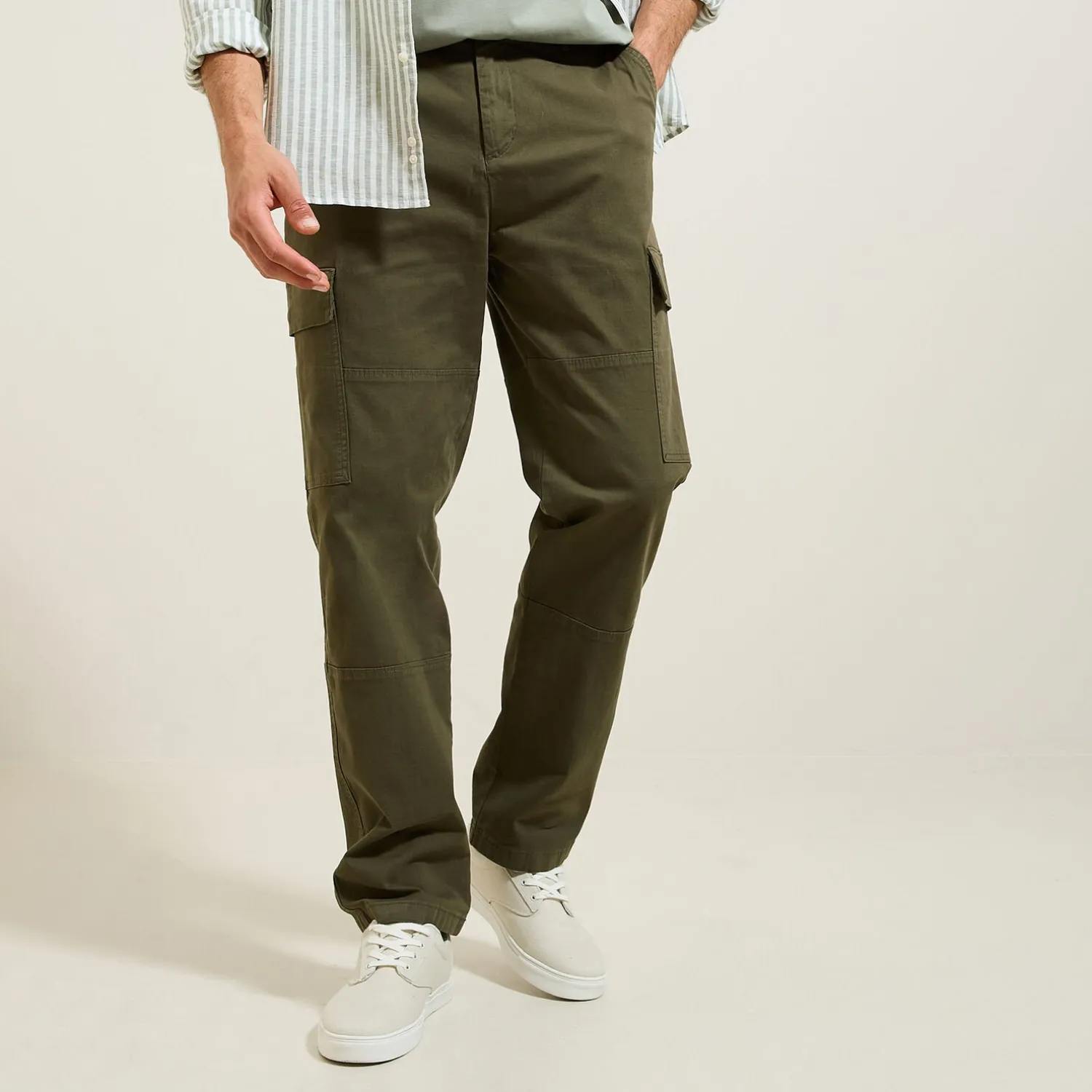 Jules Pantalon cargo droit uni- Pantalon Cargo|Pantalon Chino
