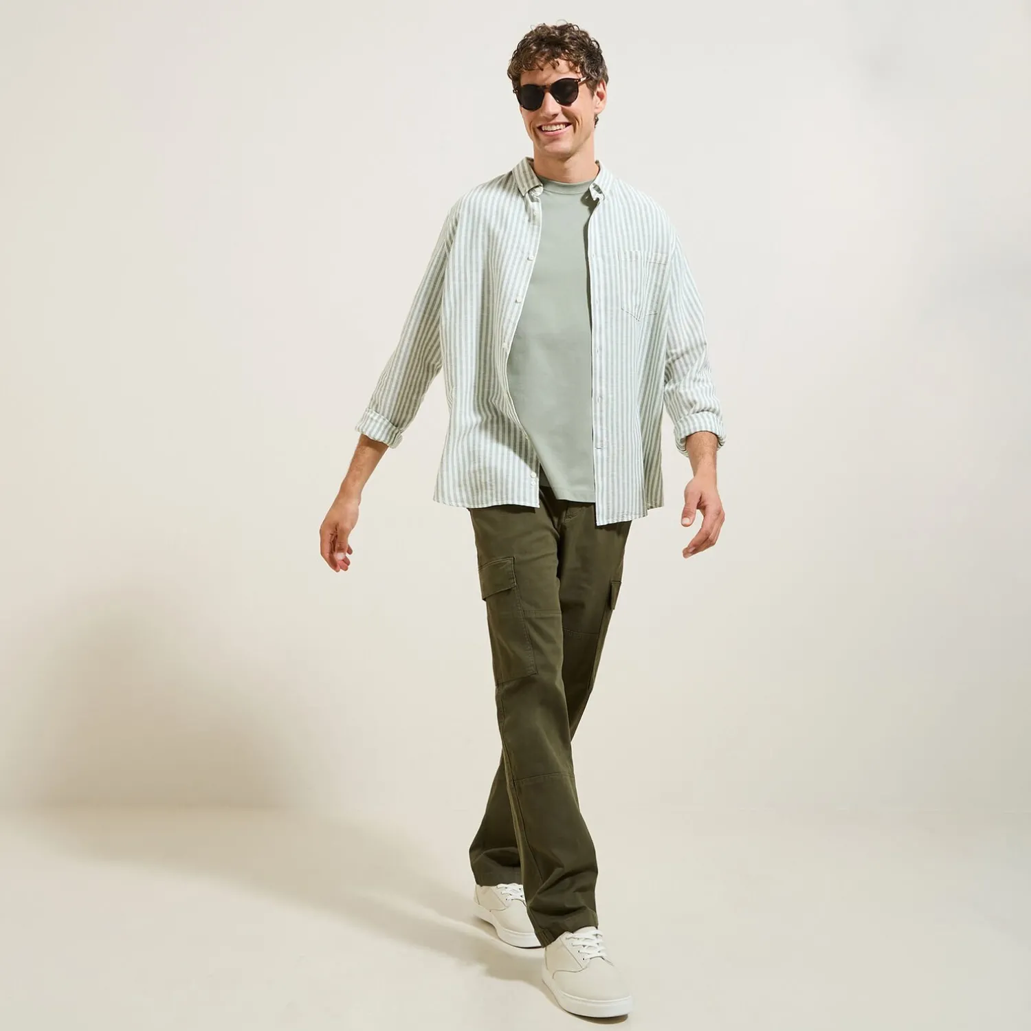 Jules Pantalon cargo droit uni- Pantalon Cargo|Pantalon Chino