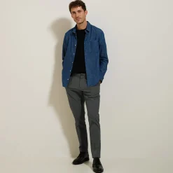 Jules Pantalon chino à plis flanelle- Pantalon Chino|Pantalon