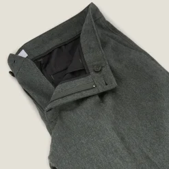 Jules Pantalon chino à plis flanelle- Pantalon Chino|Pantalon