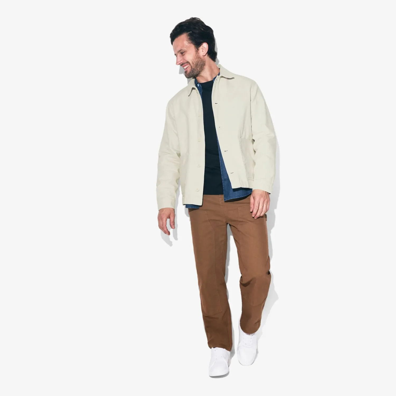 Jules Pantalon chino large à plis- Smart Casual|Pantalon Chino