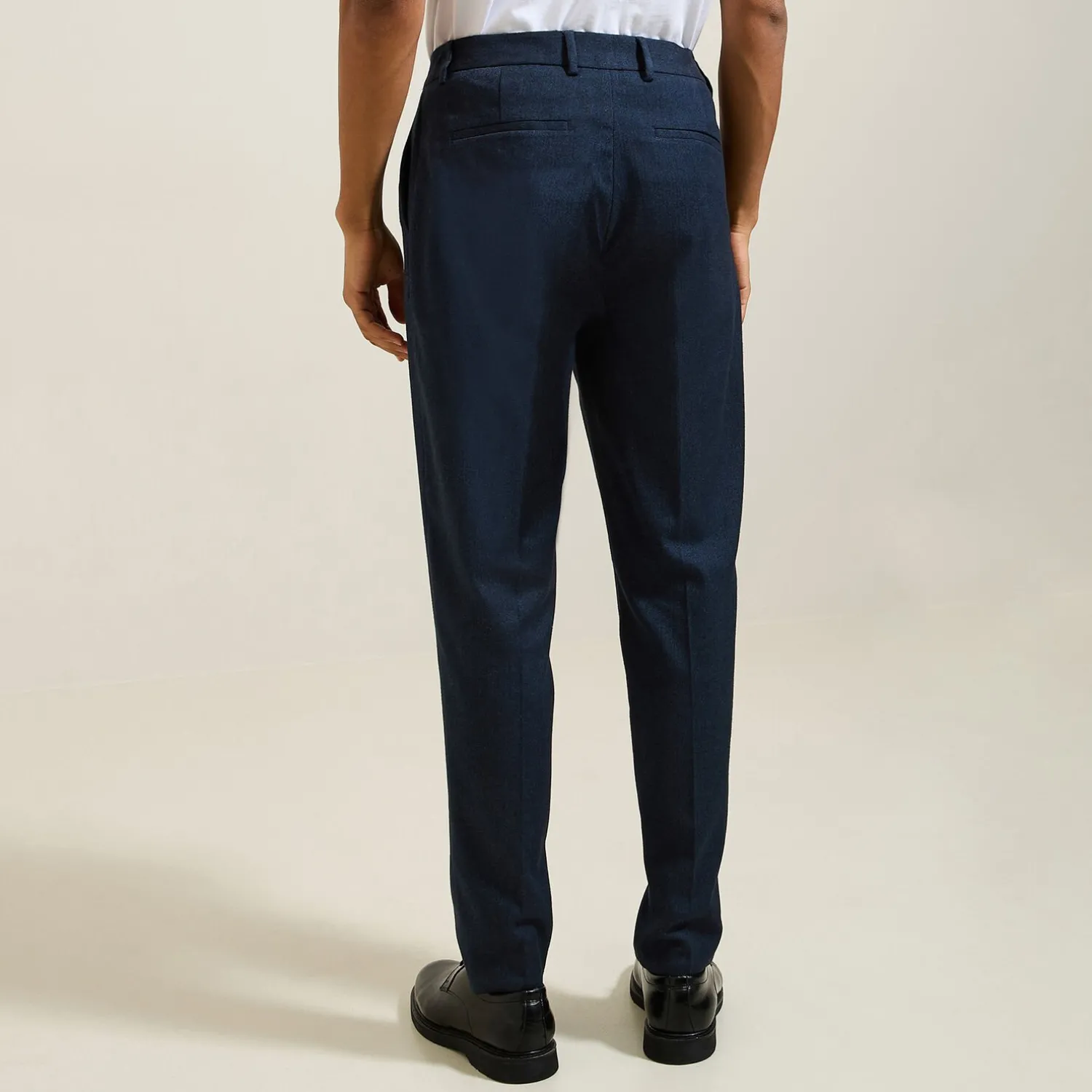 Jules Pantalon chino relax à plis motif chevron- Smart Casual|Pantalon Chino