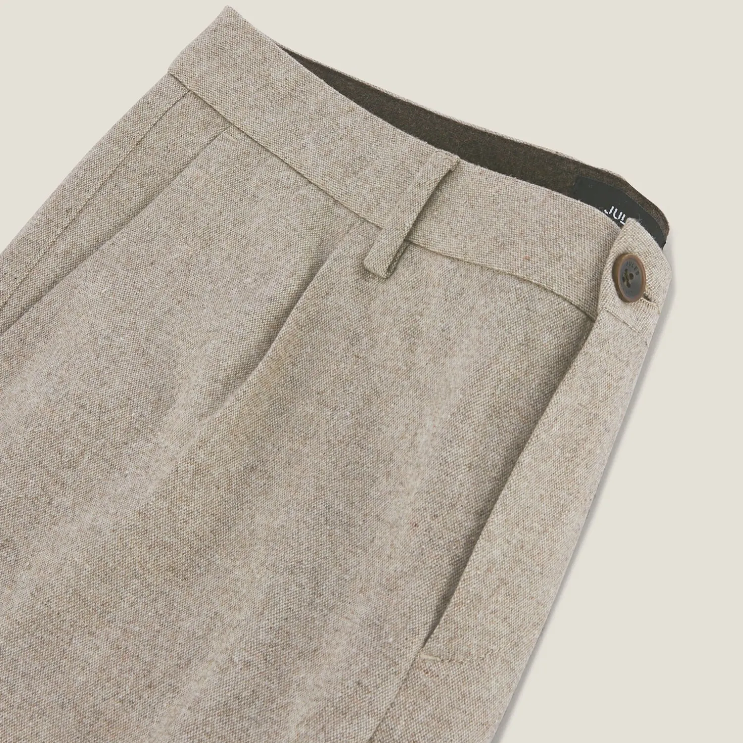 Jules Pantalon chino slim à plis contenant de la laine- Smart Casual|Pantalon Chino