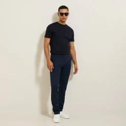 Jules Pantalon chino slim aspect flanelle- Pantalon Chino|Pantalon